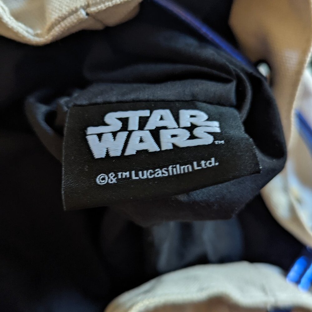 NWT R2-D2 Hot Topic Disney Backpack Star Wars Droid Blue Canvas R2D2 Collectible - Picture 11 of 11